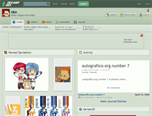 Tablet Screenshot of nko.deviantart.com