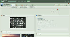 Desktop Screenshot of markjalson.deviantart.com