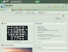 Tablet Screenshot of markjalson.deviantart.com