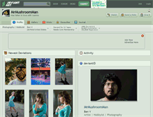 Tablet Screenshot of mrmushroomman.deviantart.com