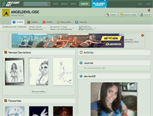 Tablet Screenshot of angeldevil-gise.deviantart.com