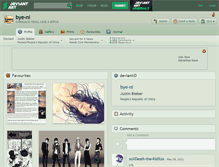 Tablet Screenshot of bye-ni.deviantart.com