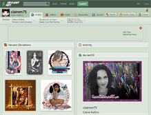 Tablet Screenshot of clairem75.deviantart.com