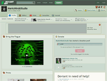 Tablet Screenshot of manicmindsstudio.deviantart.com