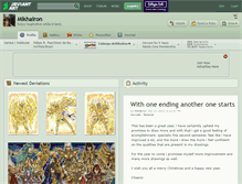 Tablet Screenshot of mikhairon.deviantart.com