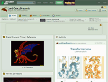 Tablet Screenshot of lord-dracodraconis.deviantart.com