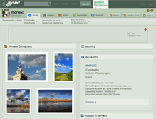 Tablet Screenshot of mordoc.deviantart.com