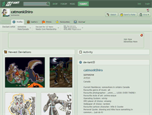 Tablet Screenshot of catmonkshiro.deviantart.com