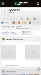Mobile Screenshot of cykniz23.deviantart.com