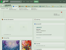 Tablet Screenshot of cykniz23.deviantart.com