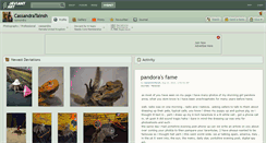 Desktop Screenshot of cassandratainsh.deviantart.com
