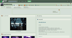 Desktop Screenshot of decadentmuse.deviantart.com