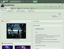 Tablet Screenshot of decadentmuse.deviantart.com