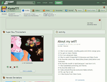Tablet Screenshot of kiyota777.deviantart.com