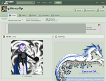 Tablet Screenshot of gothic-aznflip.deviantart.com