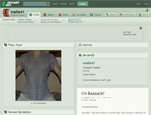 Tablet Screenshot of maille41.deviantart.com