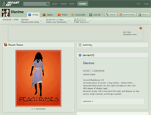 Tablet Screenshot of dianime.deviantart.com