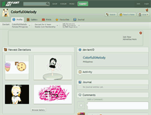 Tablet Screenshot of colorfulxmelody.deviantart.com