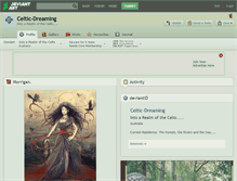 Tablet Screenshot of celtic-dreaming.deviantart.com