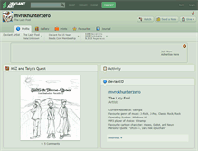 Tablet Screenshot of mvrckhunterzero.deviantart.com