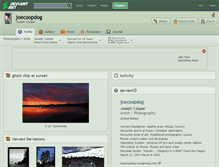 Tablet Screenshot of joecoopdog.deviantart.com