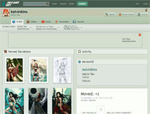 Tablet Screenshot of kelvinikins.deviantart.com
