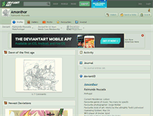 Tablet Screenshot of amonthor.deviantart.com