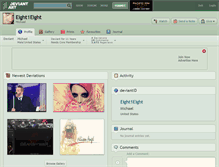 Tablet Screenshot of eight1eight.deviantart.com