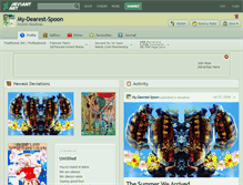 Tablet Screenshot of my-dearest-spoon.deviantart.com