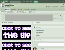 Tablet Screenshot of abruueditions.deviantart.com