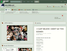 Tablet Screenshot of kris-with-a-k.deviantart.com