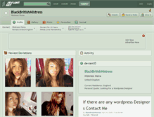 Tablet Screenshot of blackbritishmistress.deviantart.com