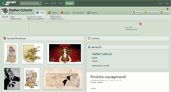 Desktop Screenshot of feather-collector.deviantart.com
