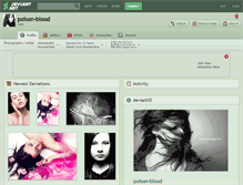 Tablet Screenshot of poison-blood.deviantart.com