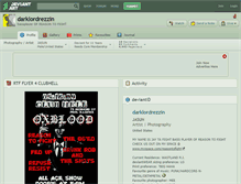 Tablet Screenshot of darklordrezzin.deviantart.com
