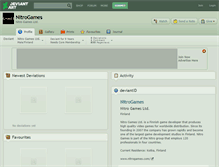 Tablet Screenshot of nitrogames.deviantart.com