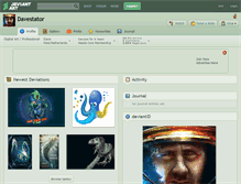 Tablet Screenshot of davestator.deviantart.com