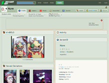 Tablet Screenshot of nuve.deviantart.com