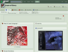 Tablet Screenshot of dream-of-ebony.deviantart.com