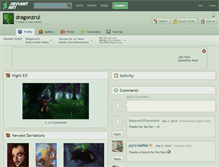 Tablet Screenshot of dragonzrul.deviantart.com
