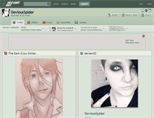Tablet Screenshot of deviousspider.deviantart.com