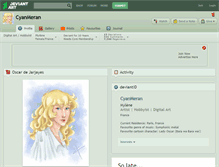 Tablet Screenshot of cyanmeran.deviantart.com