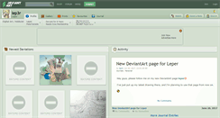 Desktop Screenshot of lep3r.deviantart.com