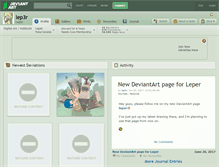 Tablet Screenshot of lep3r.deviantart.com