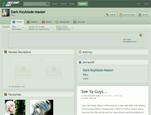 Tablet Screenshot of dark-keyblade-master.deviantart.com