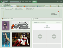 Tablet Screenshot of mystikx.deviantart.com
