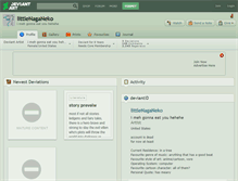 Tablet Screenshot of littlenaganeko.deviantart.com