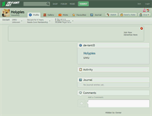 Tablet Screenshot of holypies.deviantart.com