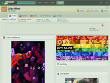 Tablet Screenshot of lilac-hime.deviantart.com