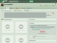 Tablet Screenshot of dexxtrallsatyrr.deviantart.com